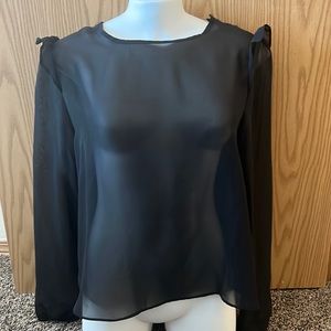 Sheer black top
